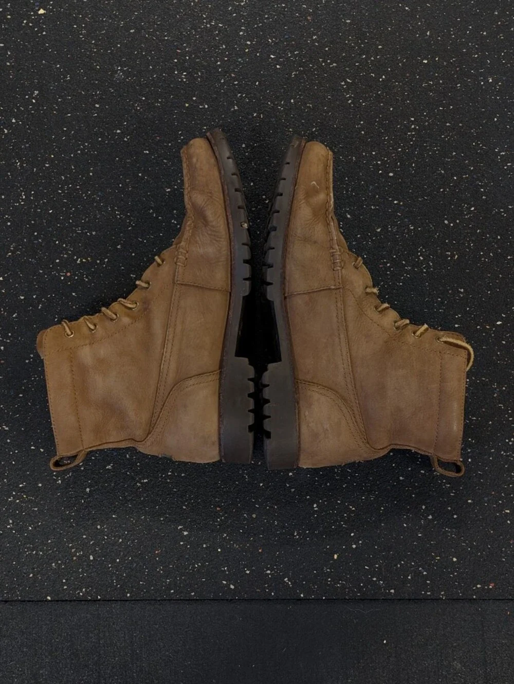 Polo Ralph Lauren Boots Mens 9.5D Brown Leather Nubuck Classic RODWAY-BO-CSL